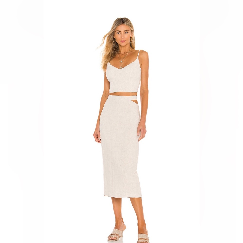 Bardot Cut Out 2 piece set in pebble - READ DESCRIPTION